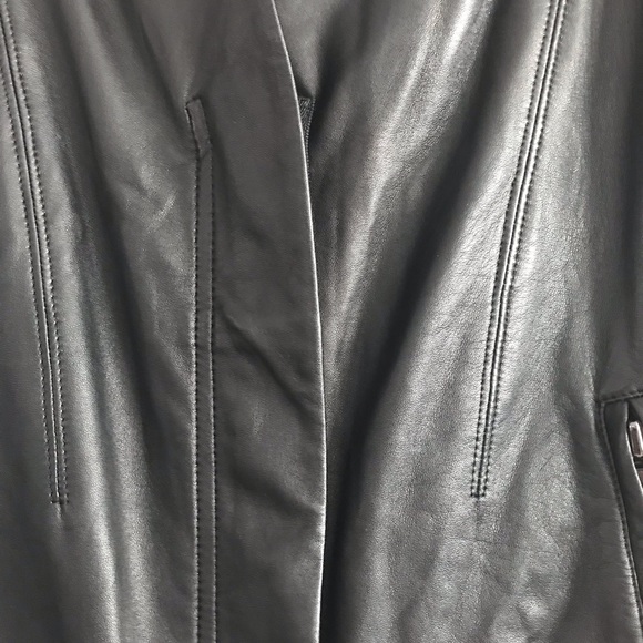 Ellen Tracy lambskin leather jacket size S/M - Picture 6 of 8